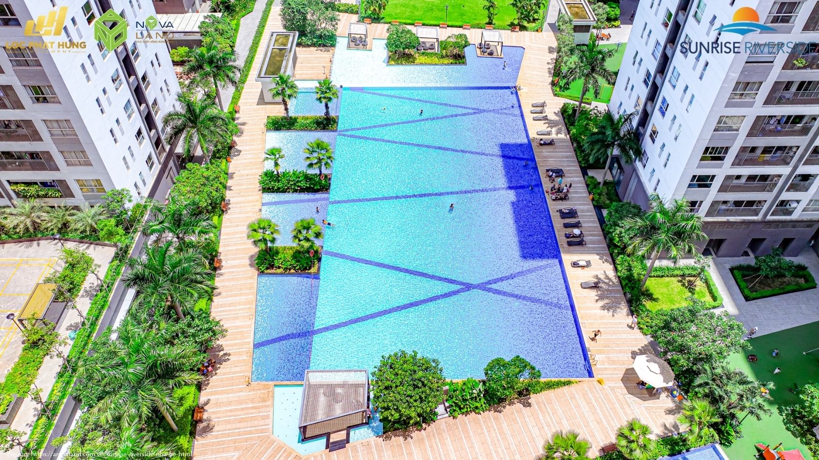 Hồ bơi 2000m2 Rộng nhất khu nam TPHCM